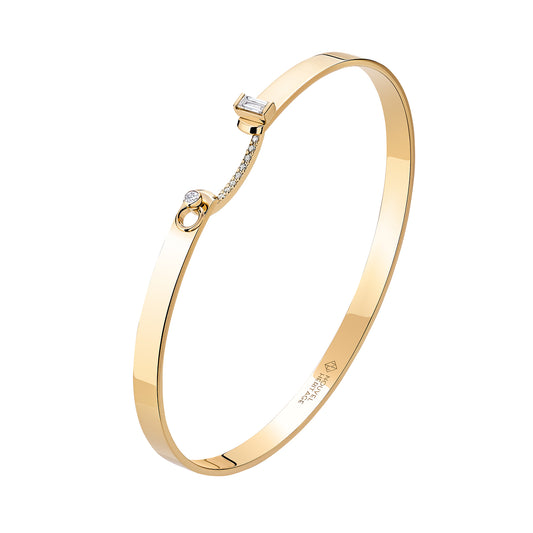 Dinner Date Bangle - Yellow Gold