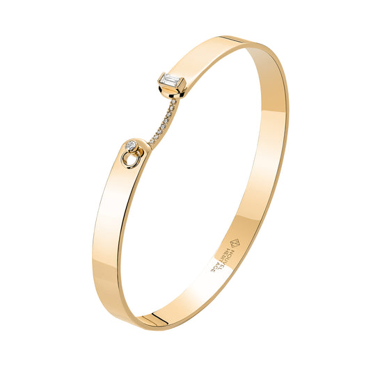 Dinner Date Bangle - Yellow Gold