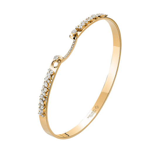 Under The Stars Bangle - Yellow Gold