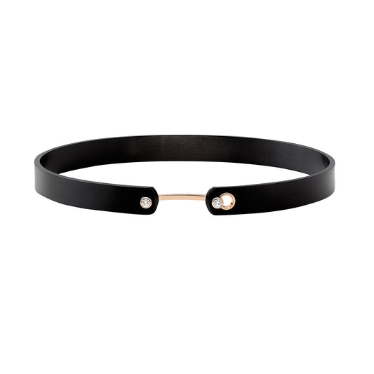 Black Titanium GM Mood Bangle - Rose Gold - Main Img