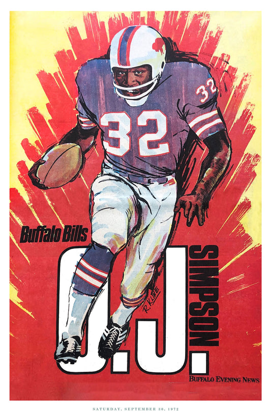 Throwback Poster Series - OJ Simpson 1972