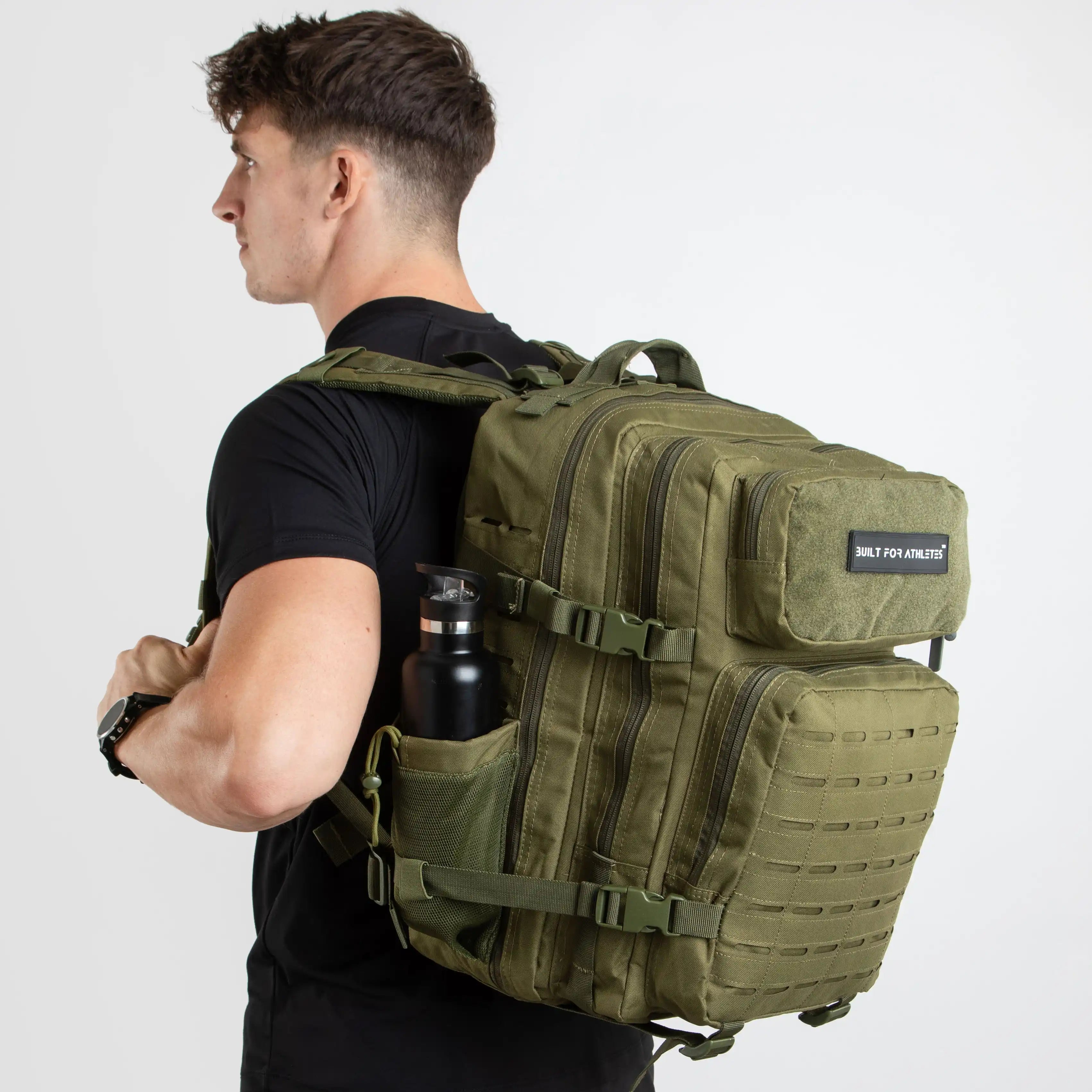 Built for Athletes Backpacks Large Army Green Gym Backpack