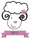 Stylized ram to represent Aries