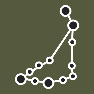 a set of stars illustrating the constellation of Capricorn