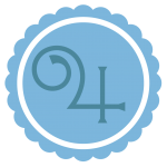 Jupiter symbol in a blue badge