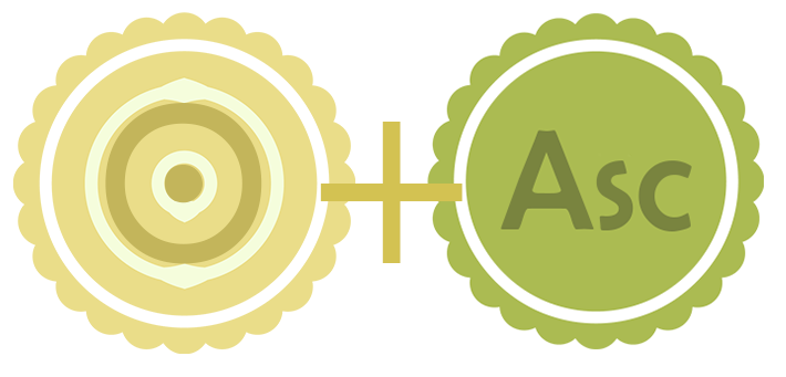 Sun symbol plus Ascendant symbol