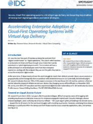 Accelerating Adoption of  Cloud-First Operating System With Virtual App Delivery