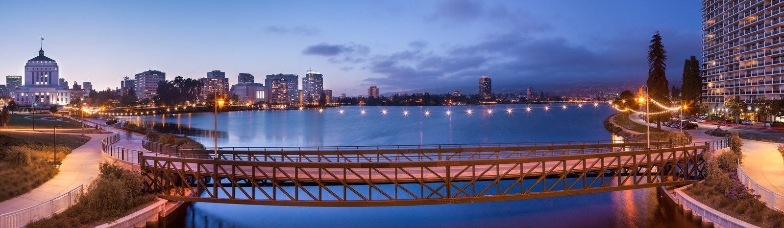 140520 8320 Lake Merritt Bridge Super Hd Panorama X3 Pic For Explore Budget