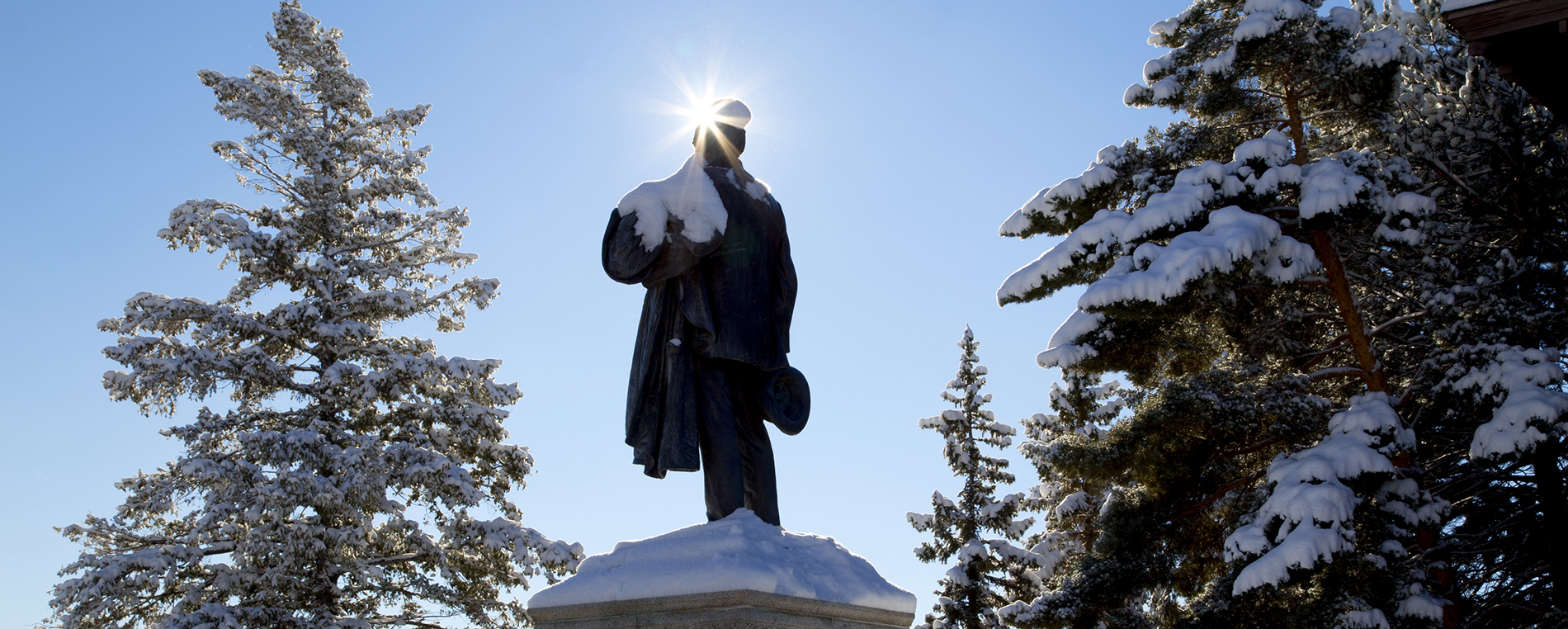 Montana Tech campus in winter