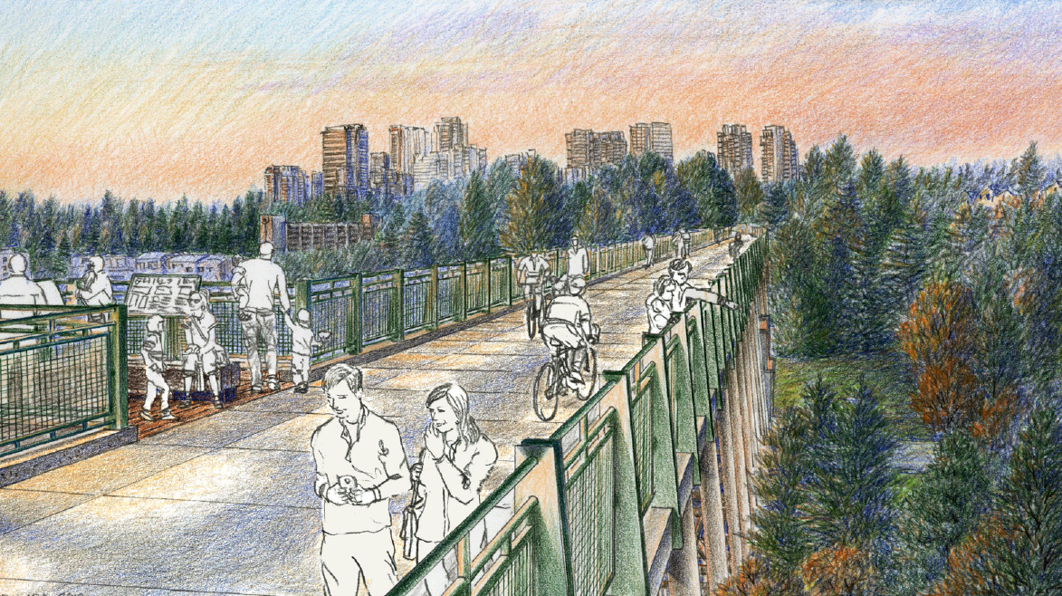 Artist rendition of Wilburton Trestle