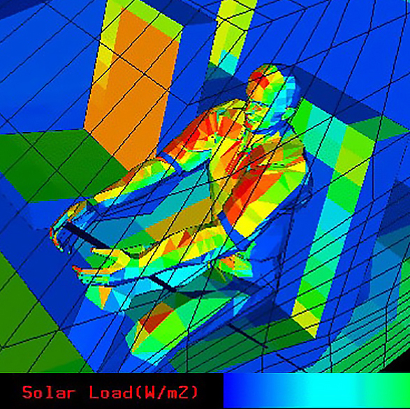 CBE thermal comfort simulation in automotive cabin