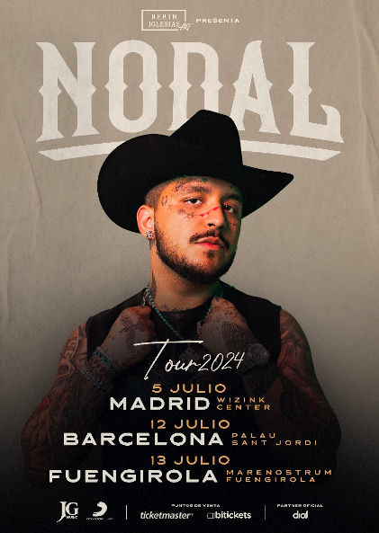 Tras histórico Sold Out en el Wizink Center con récords de ventas CHRISTIAN NODAL anuncia las primeras fechas de su Tour 2024 en ESPAÑA