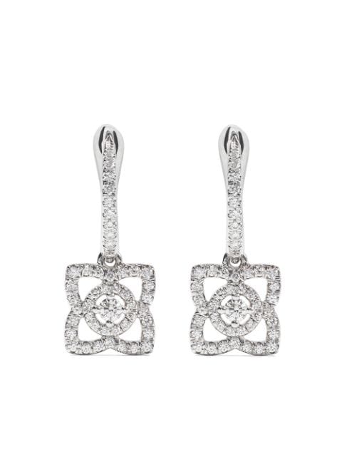 De Beers Jewellers Orecchini ‘Enchanted Lotus’ in oro bianco 18kt e diamanti