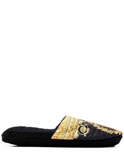 Versace slippers con estampado Barocco