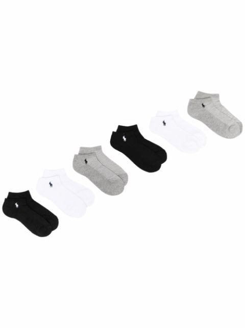 Polo Ralph Lauren logo embroidered ankle socks