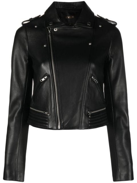 Maje leather biker jacket