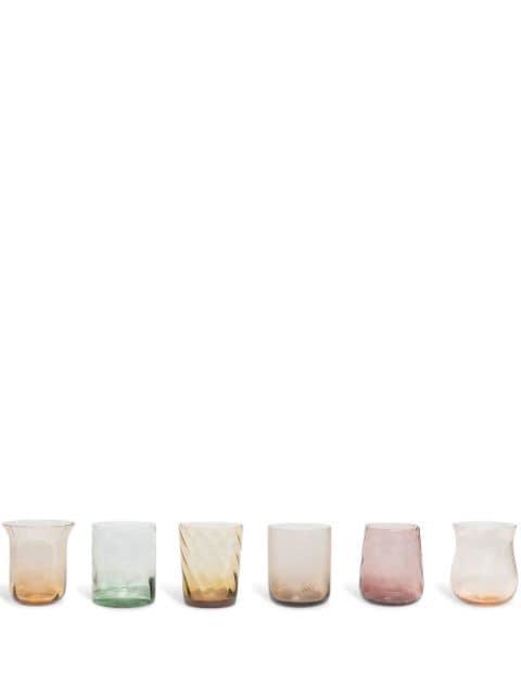 Bitossi Home Set di 6 bicchieri tumbler assortiti