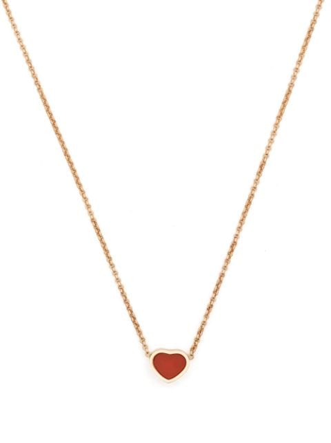 Chopard 18kt My Happy Heart Rotgoldhalskette