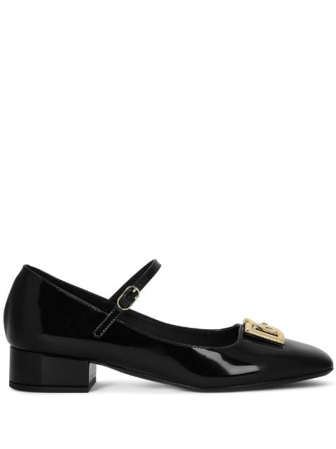 Dolce & Gabbana Mary Janes con placca logo