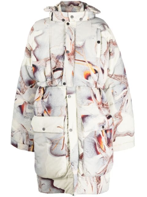 Henrik Vibskov padded drawstring-hooded parka coat