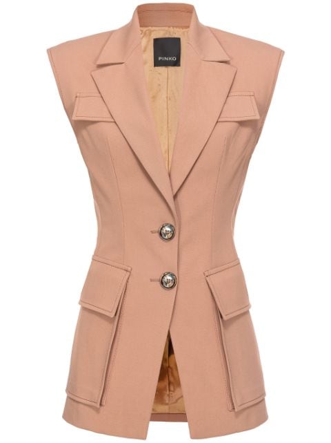 PINKO blazer sin mangas con botones