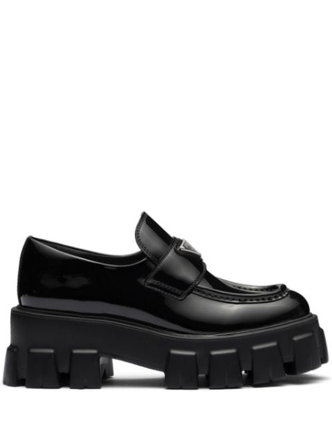 Prada mocassins Monolith en cuir verni