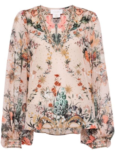 Camilla Rose Garden Revolution silk blouse