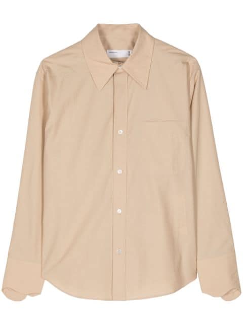 Toga pointed-collar cotton shirt