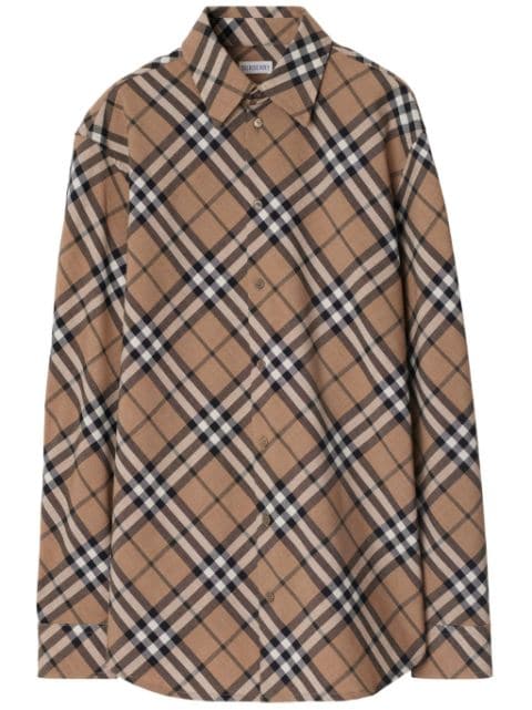 Burberry check-pattern poplin shirt