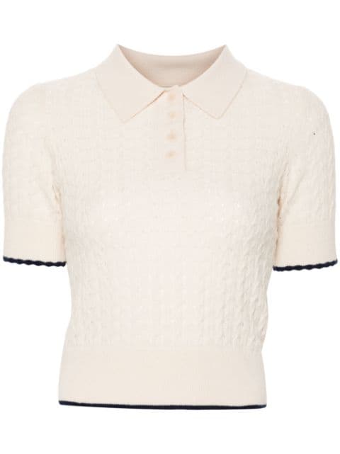 SANDRO knitted polo shirt