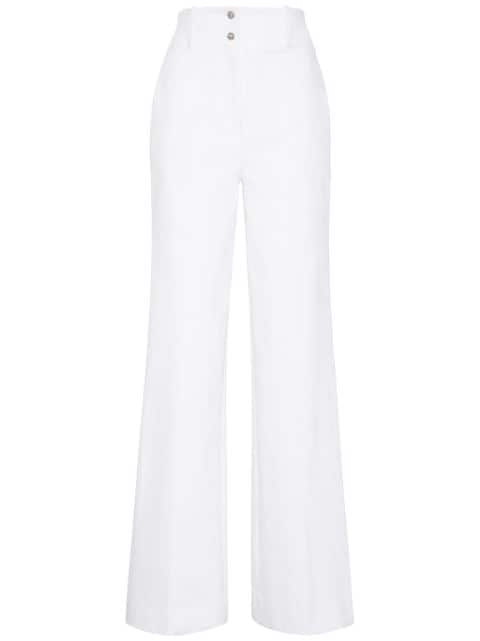 Adam Lippes Hugo high-waisted straight-leg jeans