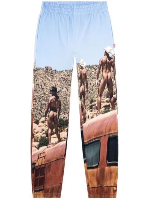 Diesel x ToFF photograph-print track pants