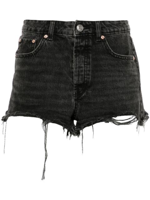 Loulou rhinestone-embellish denim shorts 