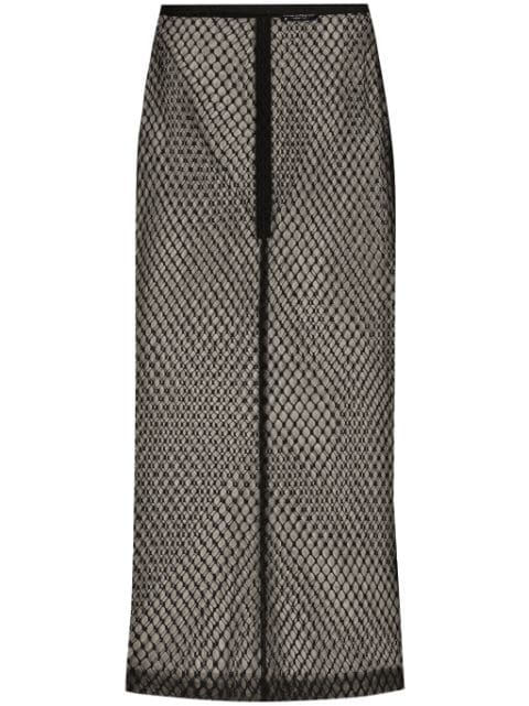 Dolce & Gabbana mesh pencil skirt