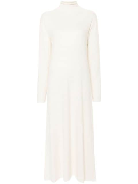 Jil Sander high-neck knitted maxi dress