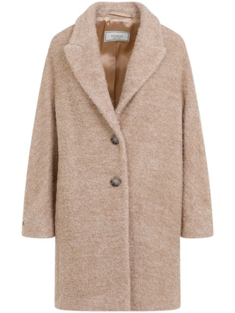 Peserico mélange single-breasted coat