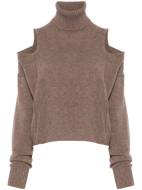 Tela open-shoulder turtleneck sweater