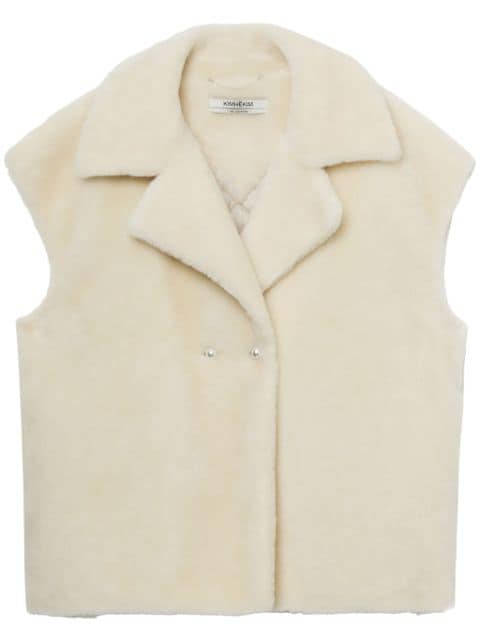 Kimhekim sleeveless faux-fur coat