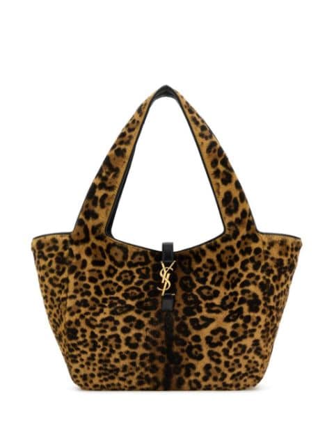 Saint Laurent Borsa tote Bea leopardata