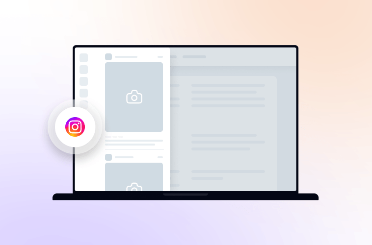 Instagram in the sidebar