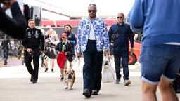 The Return of Roscoe and a $40,900 Watch: How Lewis Hamilton Arrived for the Media Day at British GP