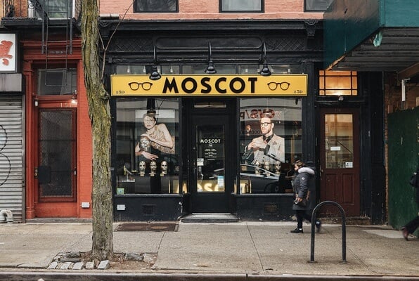 The MOSCOT Brooklyn Shop exterior