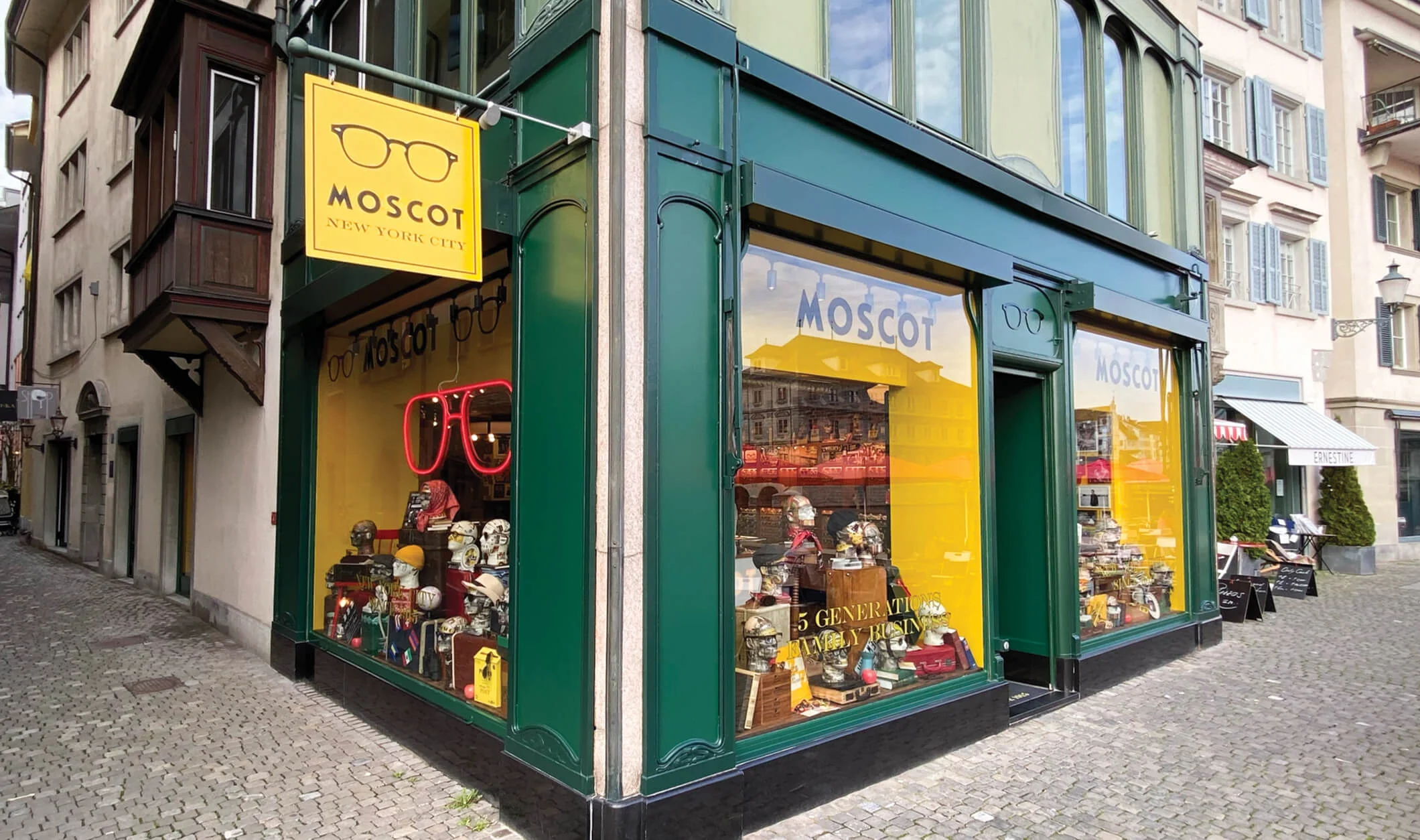 The MOSCOT Zurich Shop exterior