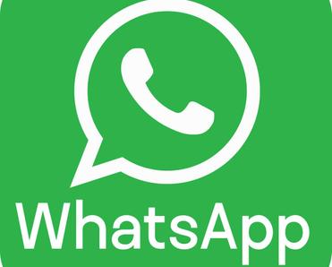 The neon green WhatsApp logo with white lettering