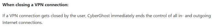 CyberGhost claims that its kill switch feature immediately ends all internet connections if the VPN fails, but our tests found it doesn't block all traffic like it should.