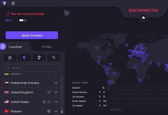 Proton VPN has over 1,600 servers, which is below average compared to the number of servers offered by other VPNs.