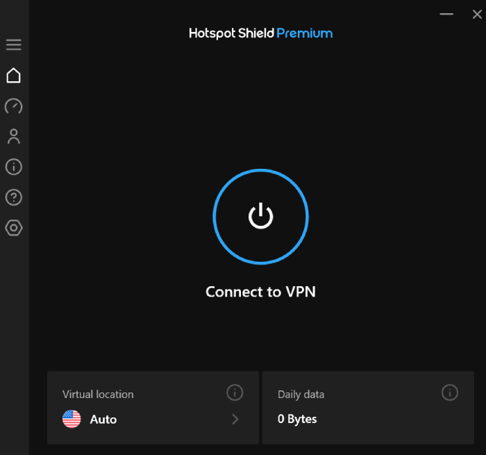 Hotspot Shield home page