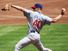 Rich Harden no. 40 of the Chicago Cubs pitches against the Milwaukee Brewers. July 31, 2008 at Miller Park, Milwaukee, Wisconsin. The Cubs defeated the Brewers 11-4. Major League Baseball (MLB).