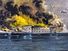 Bombardment of Fort Sumter, Charleston, South Carolina April 12, 1861 as Confederate forces open fire on the nearly completed U.S. federal garrison on a man-made island in South Carolina's Charleston harbor. American Civil War initial engagement