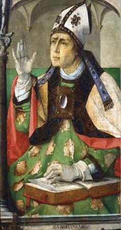 Justus of Ghent: Saint Augustine